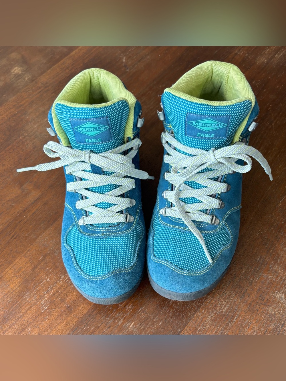 Merrell Eagle Arctic Teal Hiking Boots - Picture 3 of 7